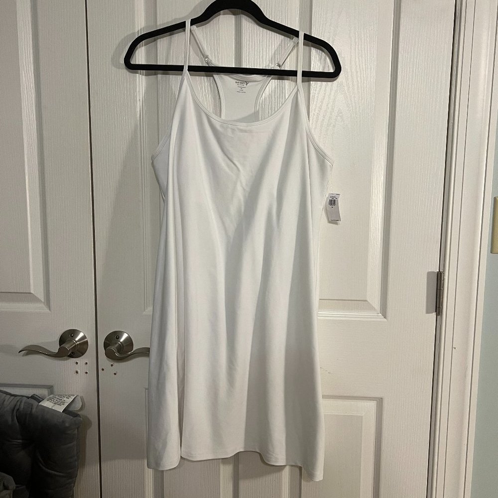 NWT Old Navy Active Sleeveless PowerSoft Performance Racer-Back Mini Swing Dress